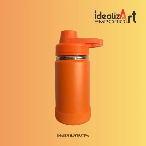 GARRAFA TERMICA BASE DE SILICONE CORES 350 ML - loja online