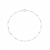 Pulseira Feminina Bolinha 3mm Em 925 Legítima