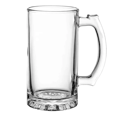 Caneca De Chopp 510ml Cerveja Copo De Vidro Liso