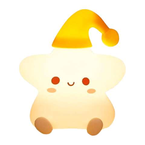 Luminária de Silicone Star Estrela Iluminação Encantadora e Interativa