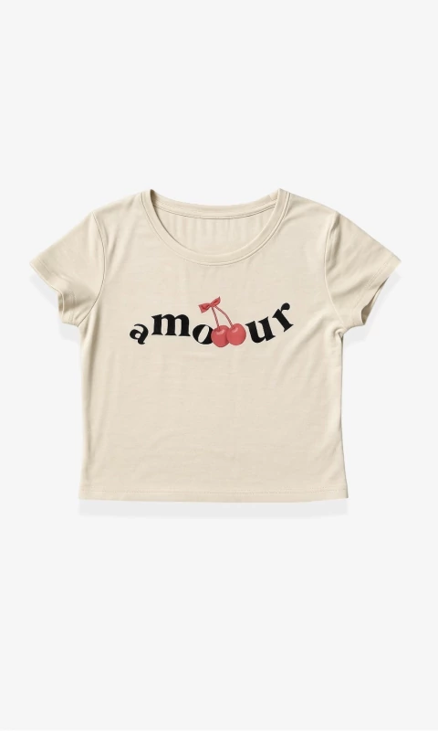 (ART818) Remera Amour - MODAL VISCOSA - comprar online