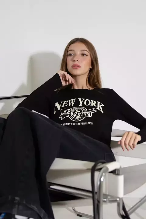 (ART714) Remera New York Brooklyn-MODAL VISCOSA - comprar online