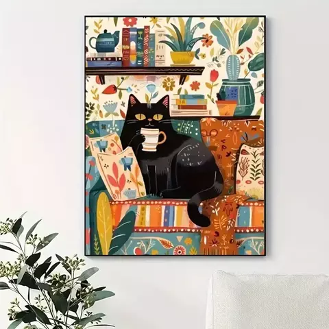 Kit de pintura por números - Gato relajado - comprar online