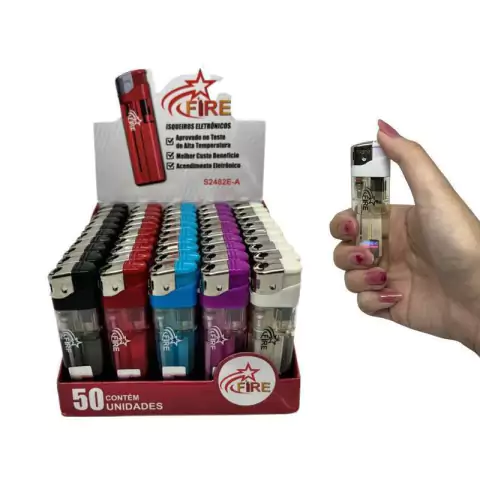 Isqueiro Firestar Transparente