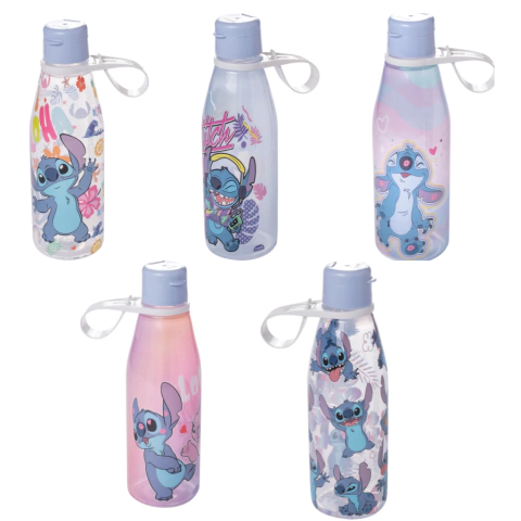 Garrafa Abre Facil STITCH 530ml PLASUTIL