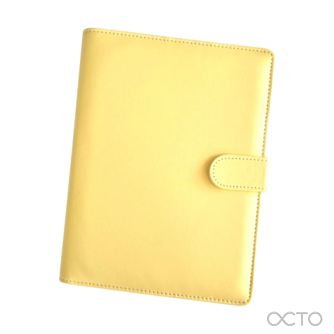 Case PU AMARELA para Caderno de Disco P (A5)