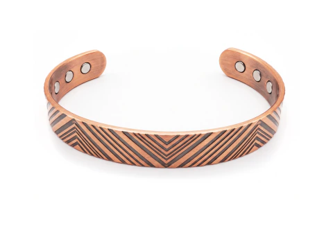 Pulsera Matt - Cobre labrado + 6 imanes