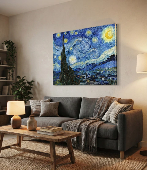 Cuadro Starry night - Van Gogh - comprar online