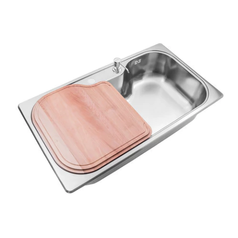 Bacha Cocina Luxor Si85 Tabla Dosif Johnson Brillo