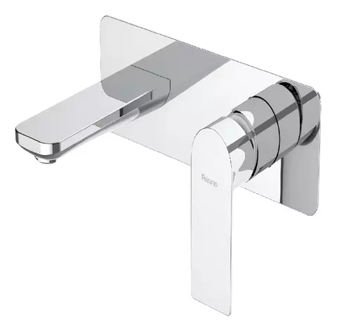 Griferia Peirano Vera Lavatorio Pare Monocomando Bajo 63-180 Acabado Cromado Color Plateado
