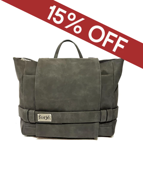 Mochila H 006 - Gris nobuk - comprar online