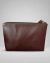 Necessaire Média em Couro - Marrom - KATIE LEATHER 