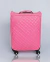 Kit Viagem Mala + Frasqueira com Matelassê Rosa - comprar online