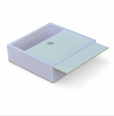 caja 20x20x6 cm con tapa deslizable