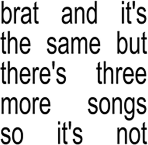 CD Charli XCX – Brat and It’s The Same But Thre’s Three Songs More So It’s Not