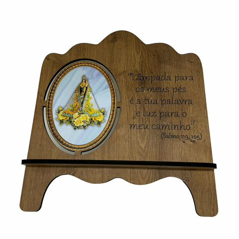 Porta bíblia Nossa Senhora do Rocio MDF