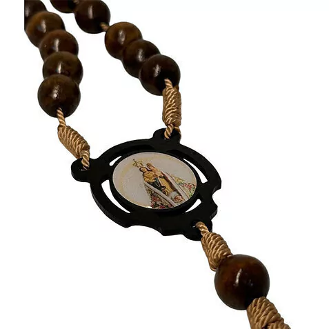 Dezena acrílico e madeira Nossa Senhora do Rocio