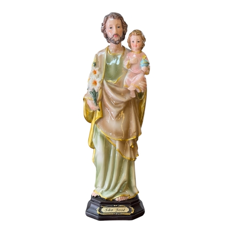 Imagem São José 30cm pintura porcelana