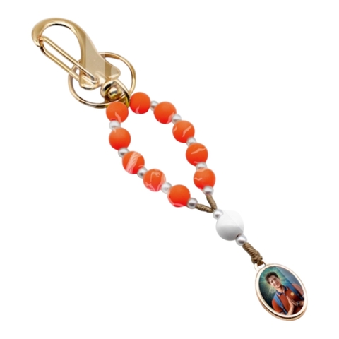 CHAVEIRO PEROLA NEON EMBORRACHADO
