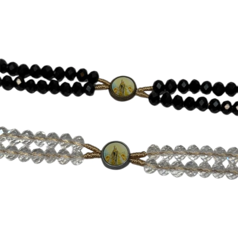 Pulseira terço cristal Nsra Rocio