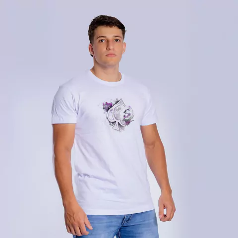 Camisetas Masculinas Gola O Estampada - comprar online
