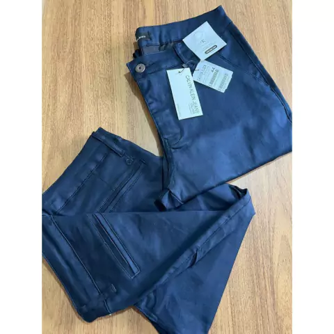 Calça Sarja Masculina Calvin Klein Social Azul - comprar online