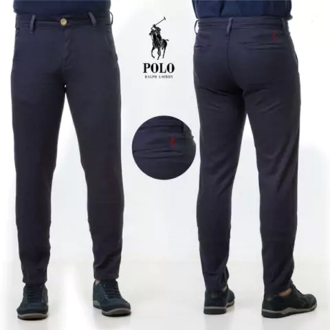 Calça Sarja Masculina Polo Social Azul - comprar online