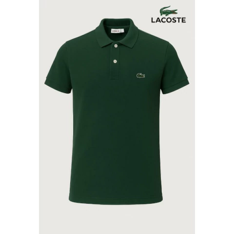 Gola Polo Masculina Lacoste Verde Escuro - comprar online