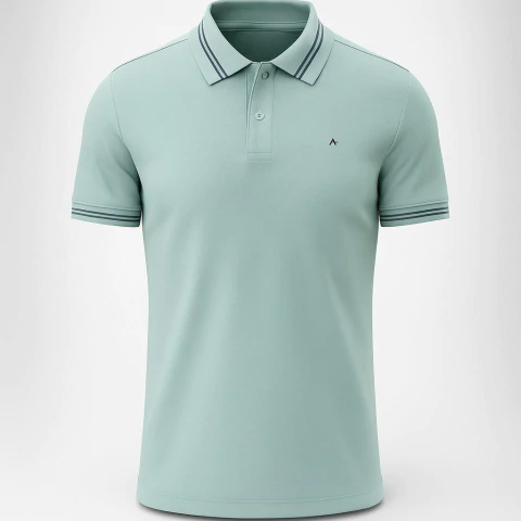 Gola Polo Masculina Aramis Verde Agua - comprar online