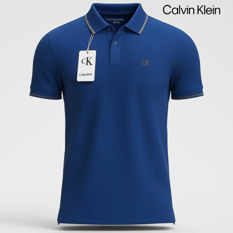 Gola Polo Masculina Calvin Klein Azul - comprar online