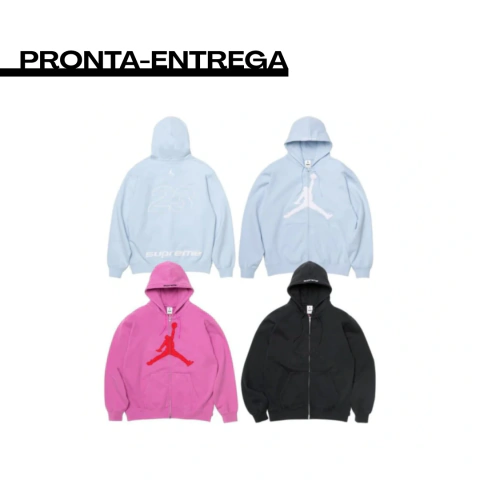 Moletom Supreme® Jordan® Zip Up Hooded Sweatshirt