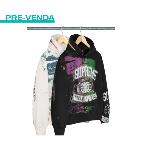 Moletom Supreme® OVERPRINT HOODED SWEATSHIRT