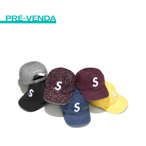 Boné Supreme® Washed Canvas S Logo 6-Panel