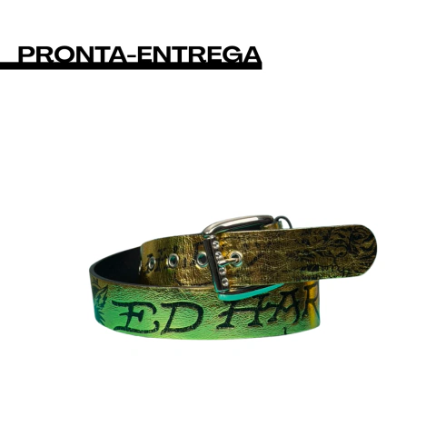 Cinto Ed Hardy Tiger Belt Dourado