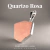 Colar Prata 925 Quartzo Rosa Hexagonal Semi-Lapidado Natural na internet