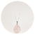 Colar 60cm Prata 925 Quartzo Rosa Gotas Natural P. Vecchio