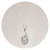 Colar Prata 925 com Banho em Platina Howlita Gota Natural