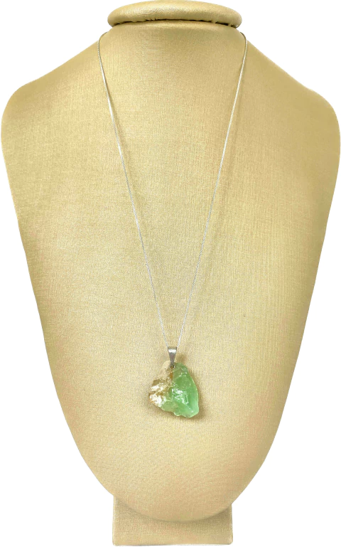 Pingente Prata 950 Fluorita Bruta - Ponte Vecchio Joias