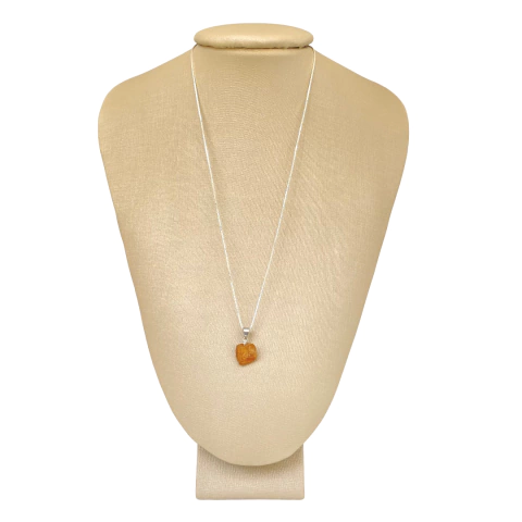 Colar 50cm Prata 925 Topázio Imperial Ponte Vecchio Joias