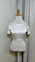 Cropped Zara cetim pérola