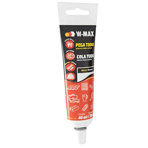 Cola Tudo Branco 40ml/70g W-Max Wurth