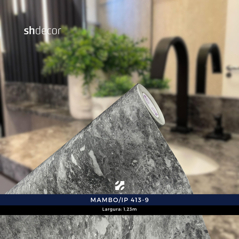 SH Decor Marmore Mambo/IP 413-9 (Cinza) Larg:123cm