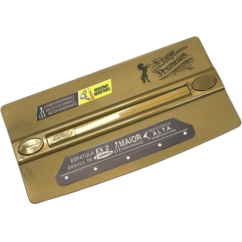 Espatula 17cm Retangular Profissional Magnetica (Dourado-Ultra Flexivel) 50-2067 Exfak