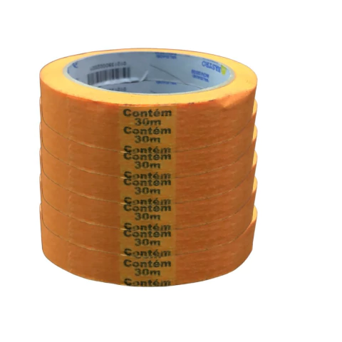 Fita Crepe Automotiva Fluorescente Laranja 139 18mmX30mt Nastro