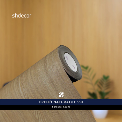 Adesivo Vinil SH Decor Madeira Freijó Natural/IT 339 (Caramelo claro) Larg:123cm - comprar online