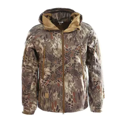 Jaqueta Mosquetão Camuflado Python Bege AVB SOFTSHELL-MP