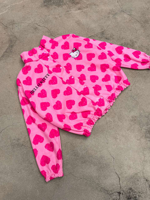 Jaqueta Upcycling Hello Kitty.