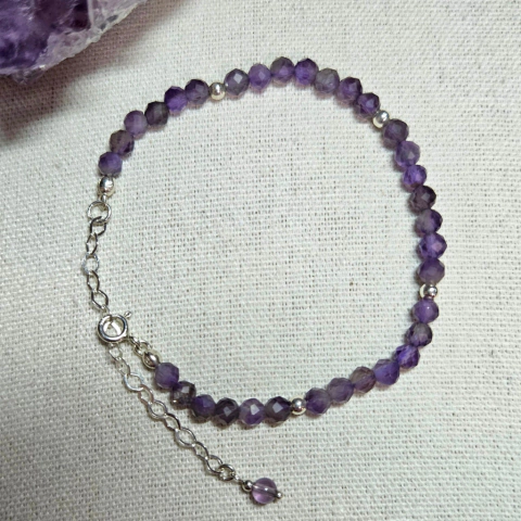 Pulseira Ametista 4mm - comprar online