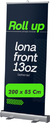 Banner Rollup 85x200 Roll Up Incluye Lona Impresa
