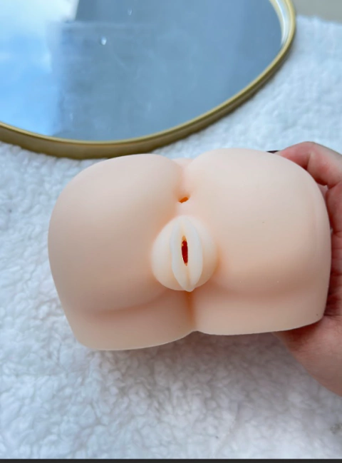 Masturbador Masculino Forma de Bunda com Vagina e Ânus